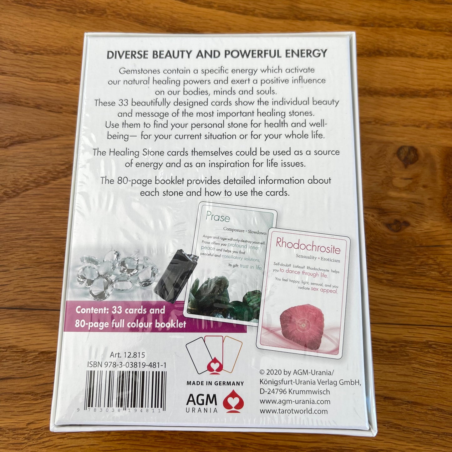 Healing stones tarot deck