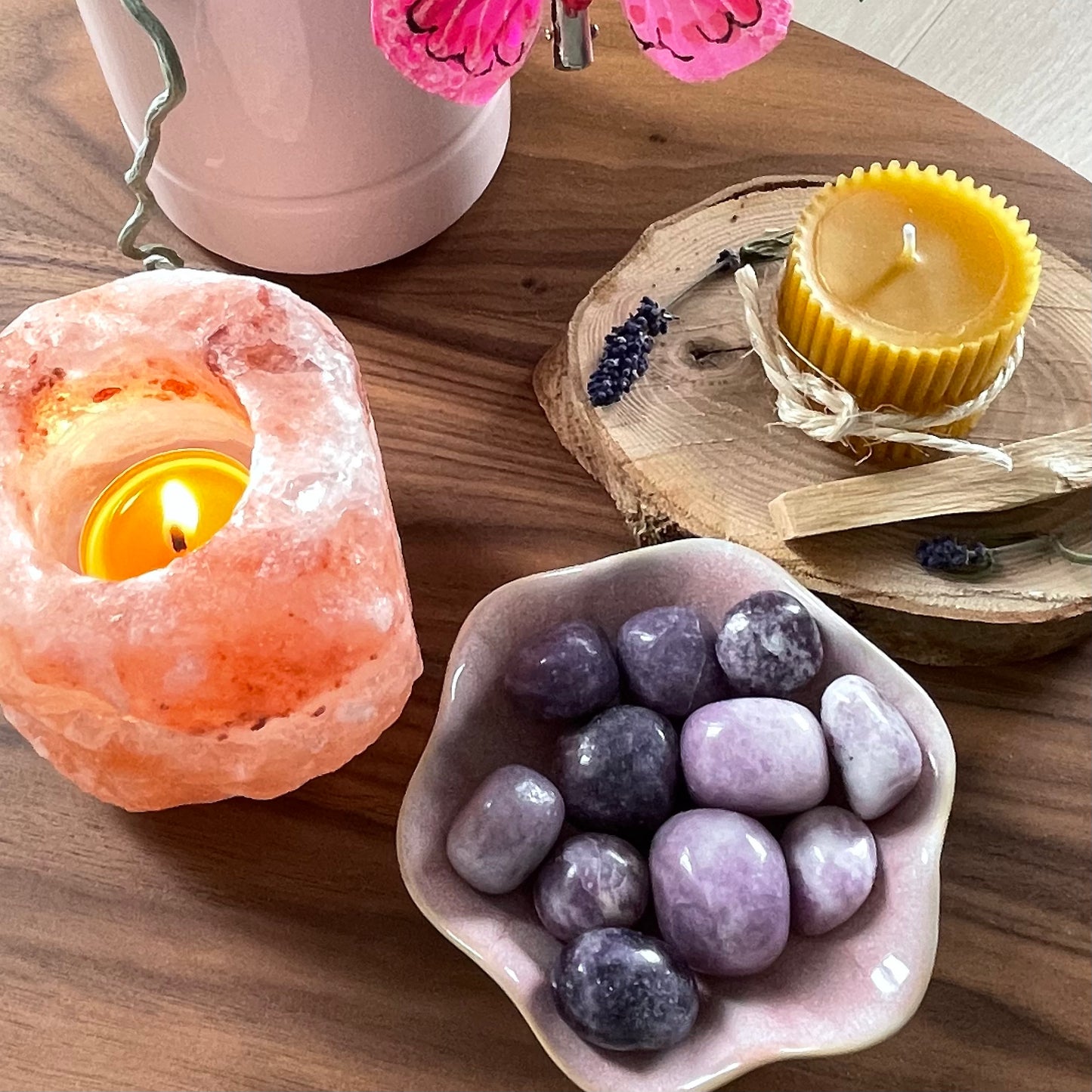 Bougeoir sel Himalaya