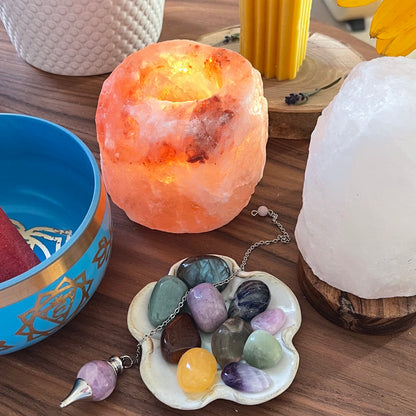 Bougeoir sel Himalaya