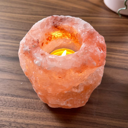 Bougeoir sel Himalaya