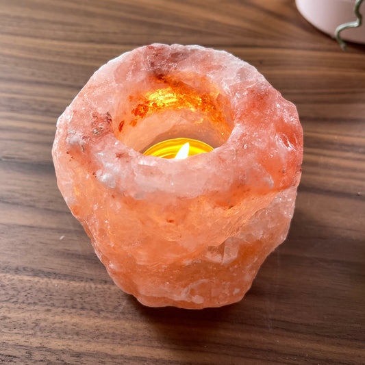 Bougeoir sel Himalaya